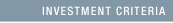 Investment Criteria